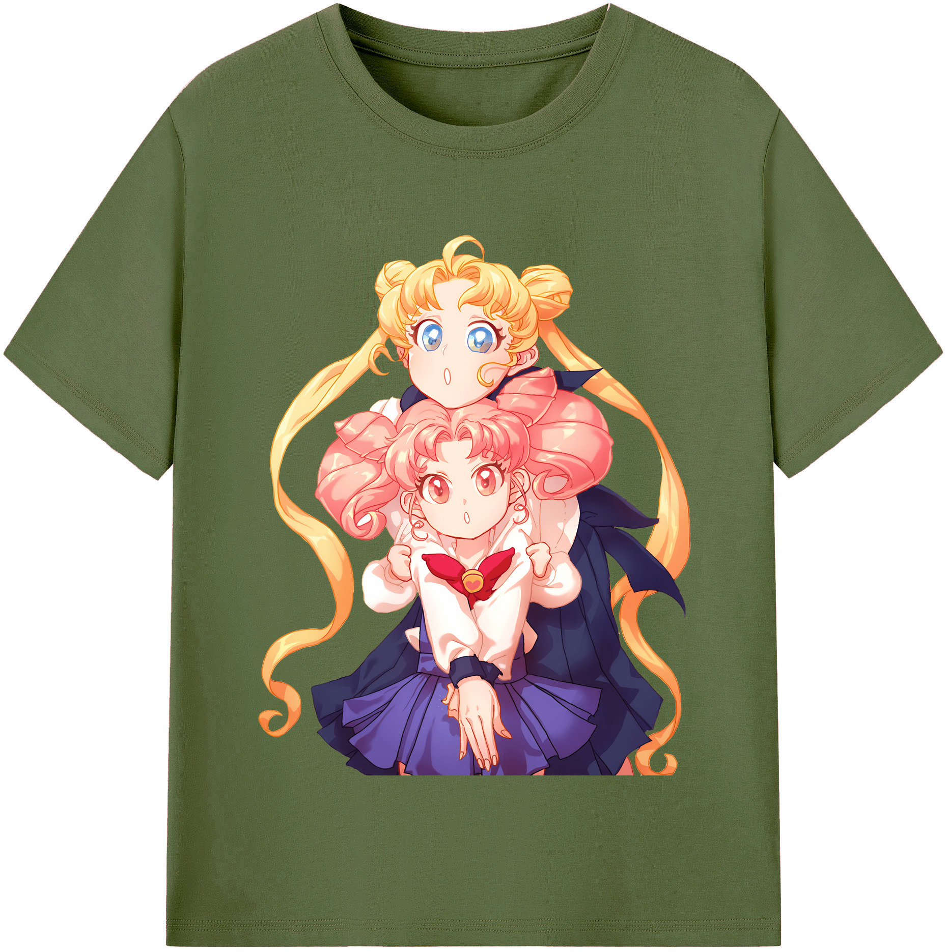 （画像用） 美少女戦士セーラームーン 愛野 美奈子 あいの みなこ Sailor Moon Aino Minako 綿100％半袖Tシャツ（フロントプリント）